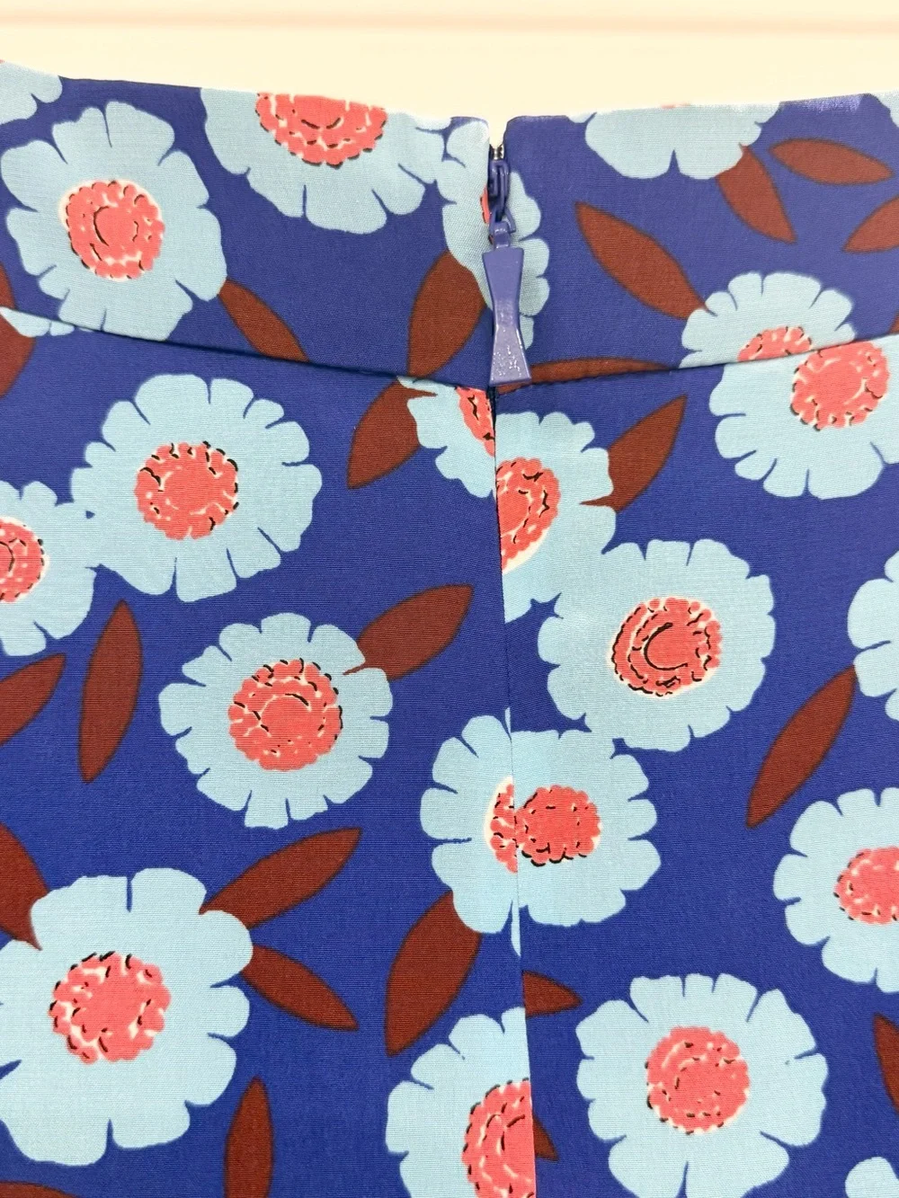 KATE SPADE Tangier Floral Double Layer Silk Skirt Size 8
